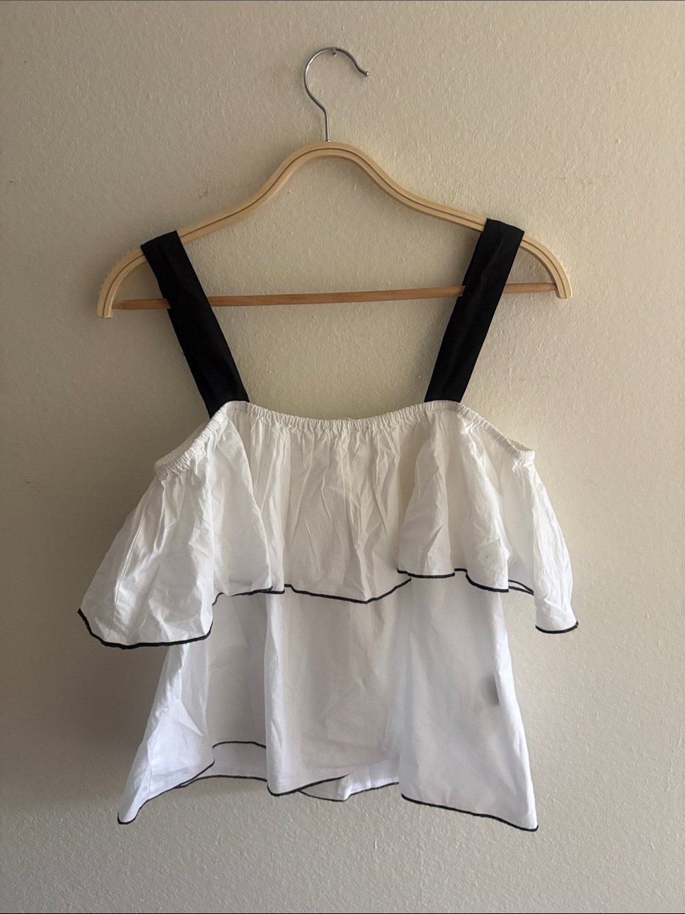MNG Ruffled Cotton Tank - Picture 4 of 4